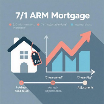 Visual representation of average 7/1 ARM mortgage rates, depicting trends and variations in the mortgage market.