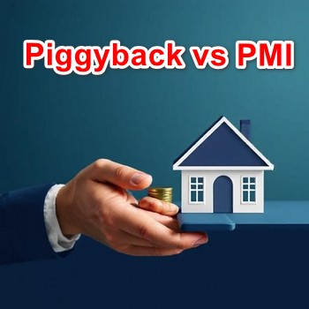 Side-by-side comparison of piggyback loans and PMI, highlighting key differences to help homebuyers choose the right mortgage option.