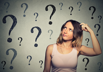 Woman with questions about conventional loans